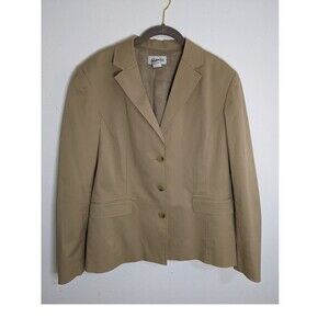 Women's Alfani Blazer Tan Sz 16 Casual Workplace Office